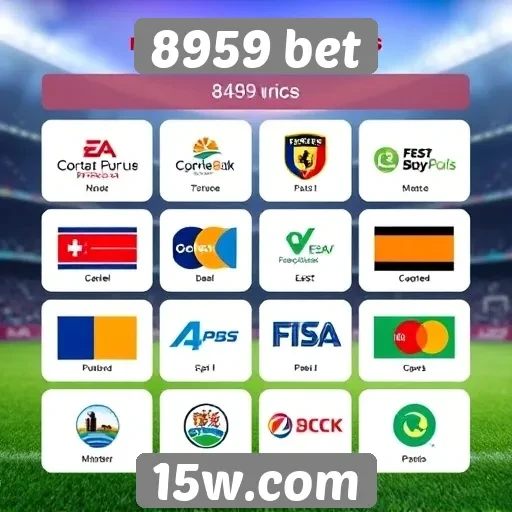 Métodos de pagamento disponíveis no 8959 bet